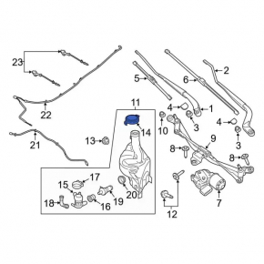Ford Edge 15-18 Windscreen Washer Cap