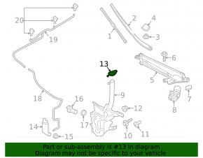 Ford Edge 15-18 Windscreen Washer Cap