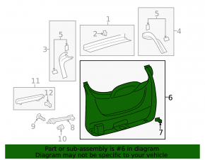 Lower Trunk Door Trim Ford Escape MK3 17-19 Restored Electric