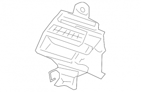 Bare air conditioner housing, left side of Mazda6 2003-2008
