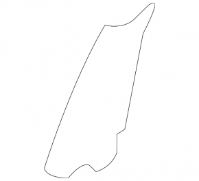 Right rear seat side bolster for Land Rover Range Rover Velar 18-20, black leather