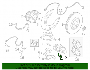 Brake shoe mounting bracket front left set Jaguar F-Pace X761 17-