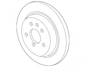 Buick Encore 13-22 268/12mm rear right brake disc, rusty