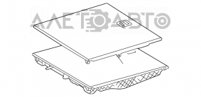 Mercedes W211 trunk floor