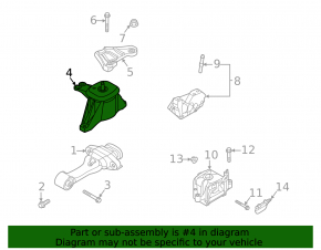 Engine mount right Hyundai Sonata 20-23 2.5