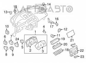 Left speedometer button for Nissan Murano z51 09-14