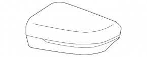 Left side mirror cover for BMW 3 G20 19-25 (upper)