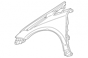 Front right fender Toyota Prius V 12-17