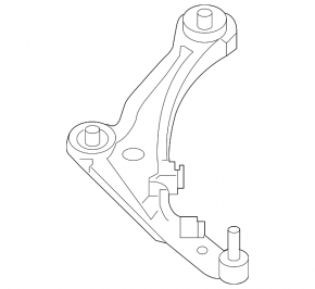 Lower control arm, front right, Nissan Altima 13-14