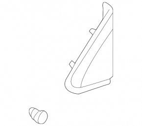 Triangle door front right Lexus LX570 08-15 pre-restyling