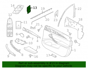 Front left door central lock buttons BMW X3 G01 18-21