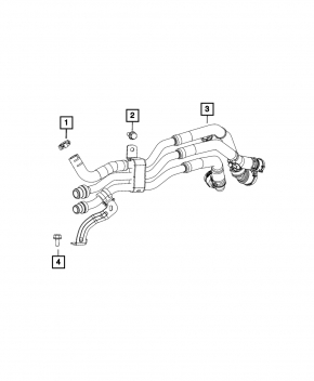 Jeep Compass 23-26 2.0T Cooling System Pipes