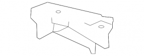 Mudguard front bumper left Acura ILX 13-15 prerest