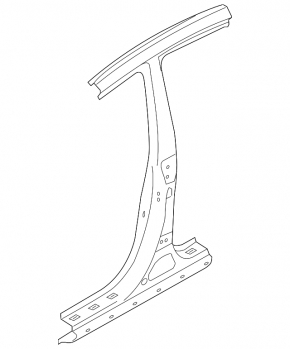 Body pillar central right Hyundai Elantra UD 11-16