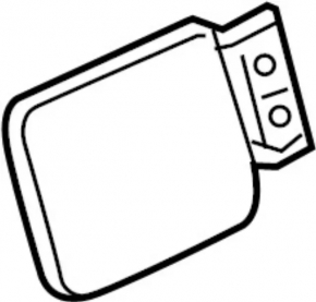 Fuel filler flap Infiniti Q50 14-