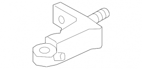 Upper rear right door hinge for Audi E-Tron 19-23 (2 parts)