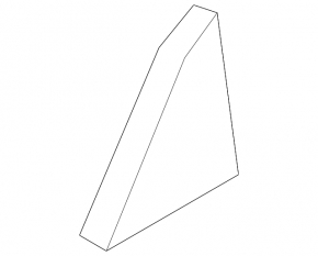 Door plug triangle inner rear right Hyundai Santa FE 19-23