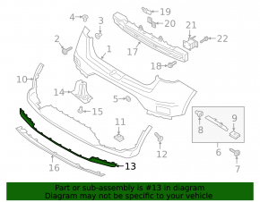Rear bumper molding for Hyundai Venue 20-25