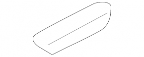 Door sill trim outer rear right Audi Q3 8U 15-18 black