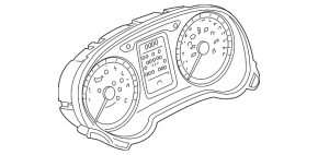 Instrument cluster Audi A3 8V 15-16 4d color display, 15k, scratches on glass