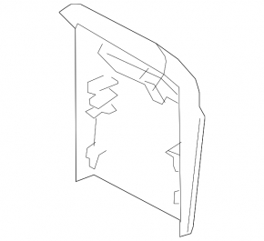 Subaru Outback 15-19 rear center console trim, black, scratches