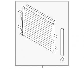 Hyundai Kona 19-23 EV Air Conditioning Condenser Radiator