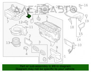 Actuator motor for the Ford Transit Connect MK2 13-25 heater ventilation system