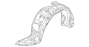 Front left mudguard Mazda3 03-08