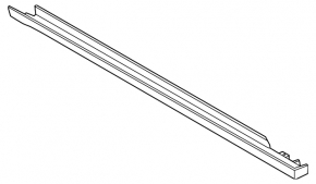 Right threshold Ford Fusion mk5 13-20 structure dented fastenings, sawed, tear, scratches