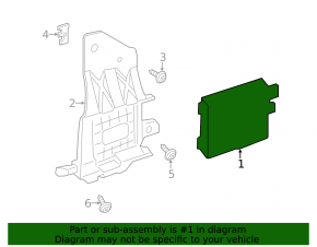 Blind Spot Sensor Left Ford Escape MK3 17-17 Rest