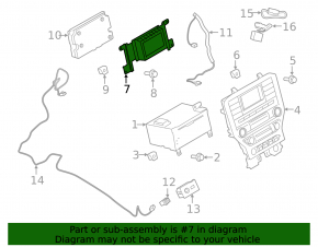 Ford Mustang mk6 15-19 small display without control panel