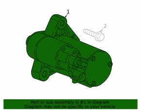Starter Chevrolet Malibu 13-16 2.0 2.5 wedge, for spare parts