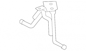 Front muffler bracket Lexus RX450 10-15