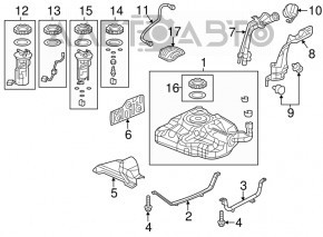 Acura ILX 13- Fuel Filler Neck