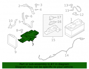 Battery tray Volvo XC90 16 type 2
