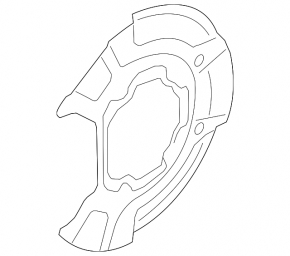 Rear right brake disc cover BMW X3 G01 18-