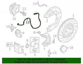 ABS sensor rear left BMW X5 G05 19-23