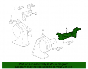 Left High Signal Bracket Honda Accord 18-22
