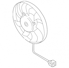 Cooling fan right VW Atlas 18- 2.0T, 3.6