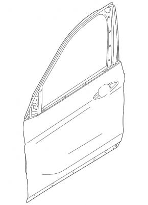 Door assembly front left BMW X1 F48 16-22