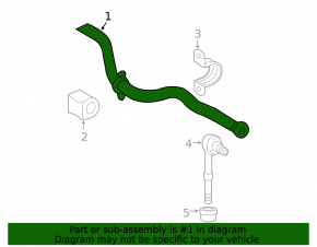 Rear stabilizer Toyota Rav4 06-12