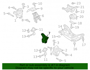 Engine mount bracket left Audi A6 C8 19- 2.0T