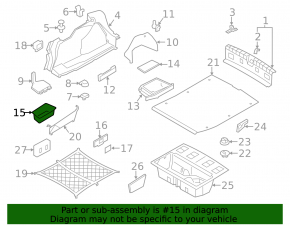 Trunk tray deep BMW 3 F30 12-18
