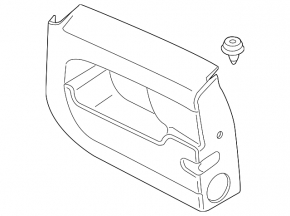 Left Trunk Door Trim Mini Cooper Clubman R55 07-14