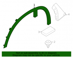 Front left fender arch trim for BMW X6 G06 24-26 M