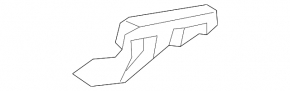 Right front bumper mount for Lexus IS 17-20