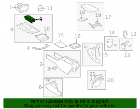 Cup holder Toyota Camry v40