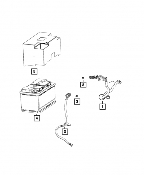 Battery housing Jeep Cherokee KL 14-18 3.2
