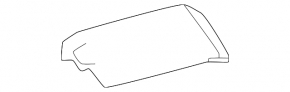 Rear left roof rail cover for Toyota Land Cruiser 24-26 for panoramic view
