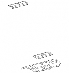 Rear shelf ES250 ES300h ES350 19-26 black
